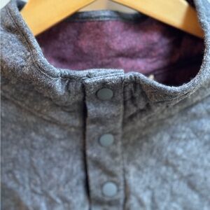Marine Layer Sweater Gray Button-Up Jacket